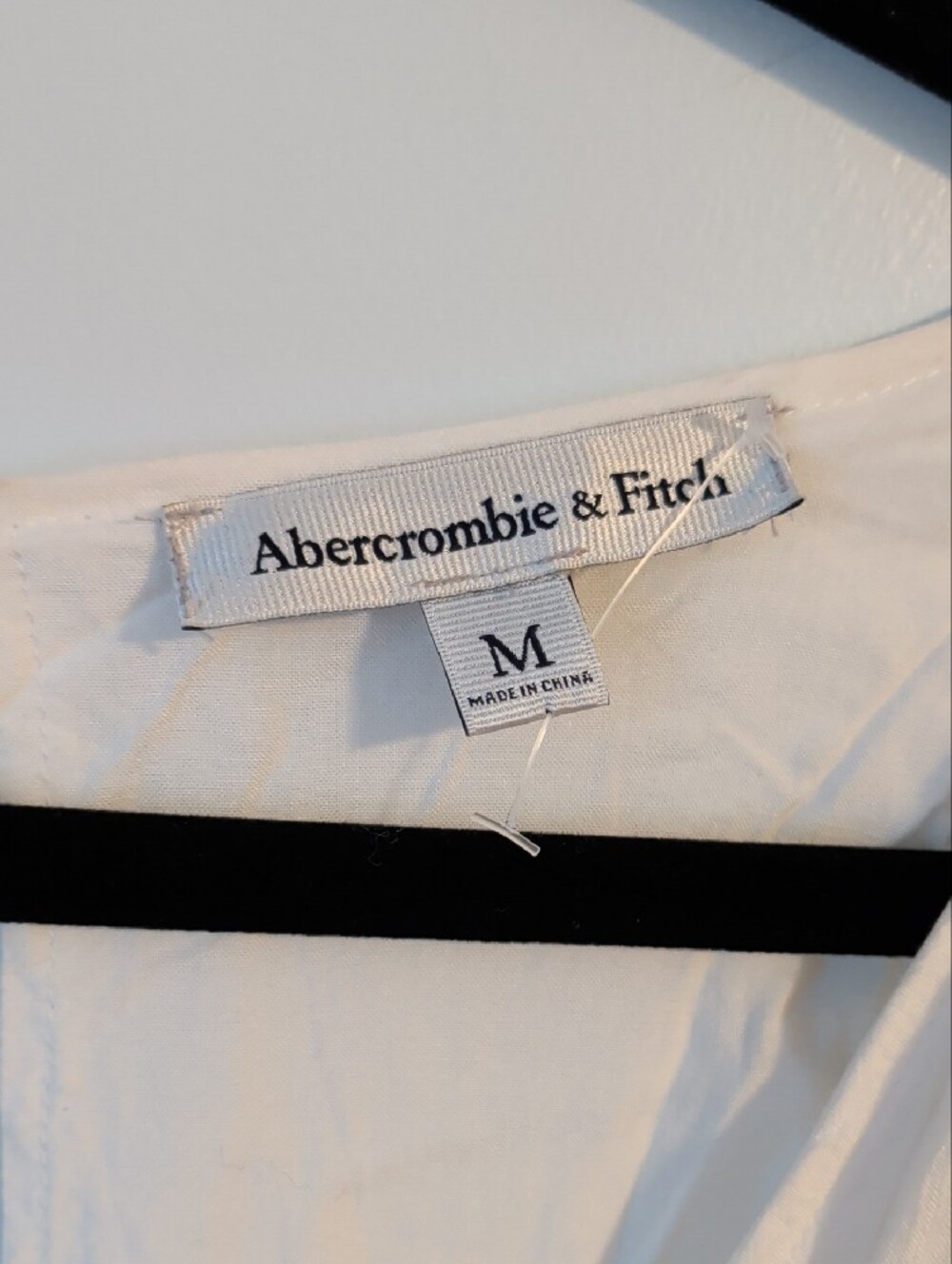 Abercrombie & Fitch White Lace-Trim Wrap Bodysuit - Picture 2 of 6